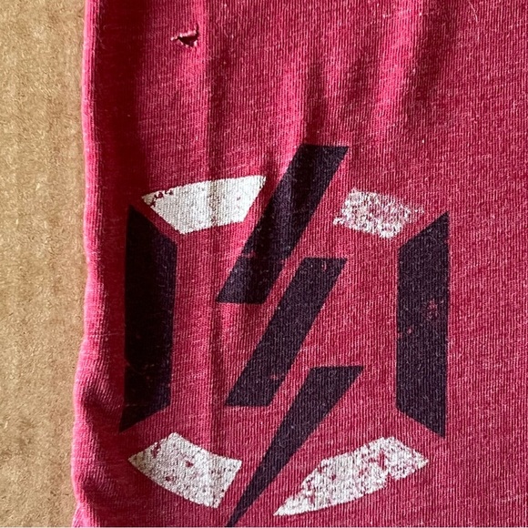 Affliction Distressed graphic Tshirt, red, size 3X - Picture 12 of 14